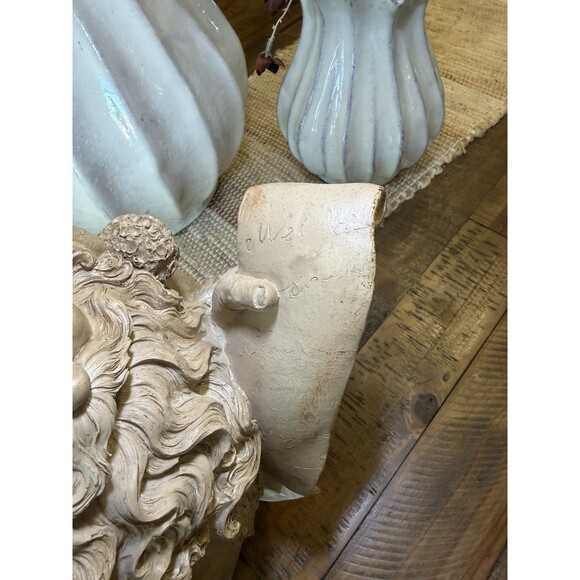 RARE 2025 Christmas LARGE Gold Santa Bust, 13.1" NEW - Picture 7 of 8